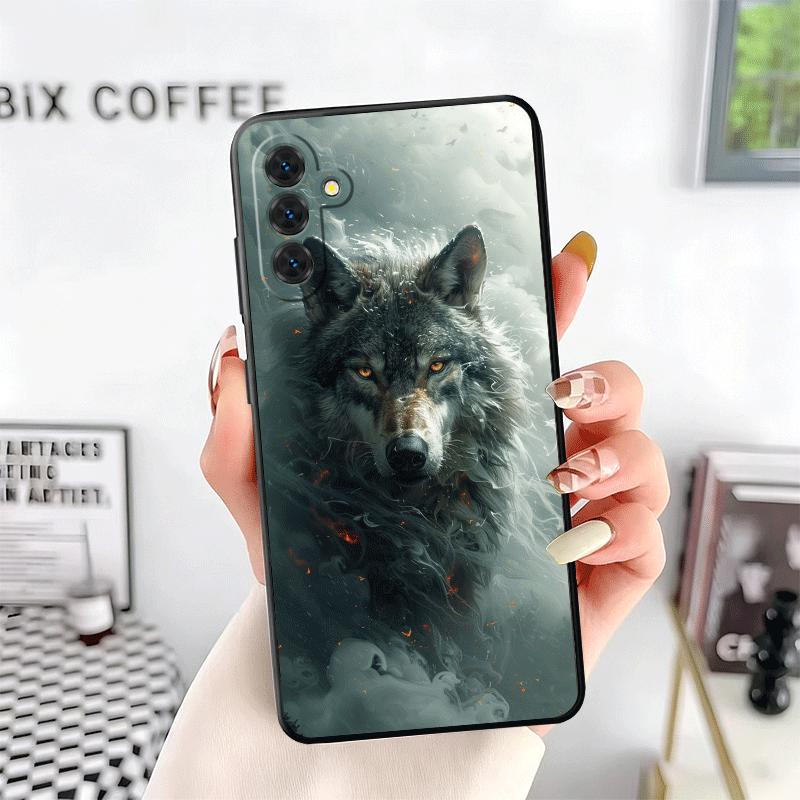 Wolf Moon Animal Soft Phone Case for Samsung A17 A37 A57 A16 A26 A36 A56 A15 A25 A35 A55 A14 A24 A34 A54 A13 A23 A33 A53 A52 A12
