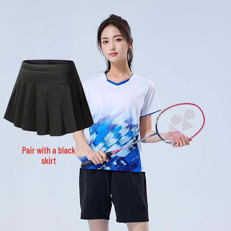 Quick-Dry Breathable Badminton & Volleyball Unisex Training Uniform Set with Printed Numbers