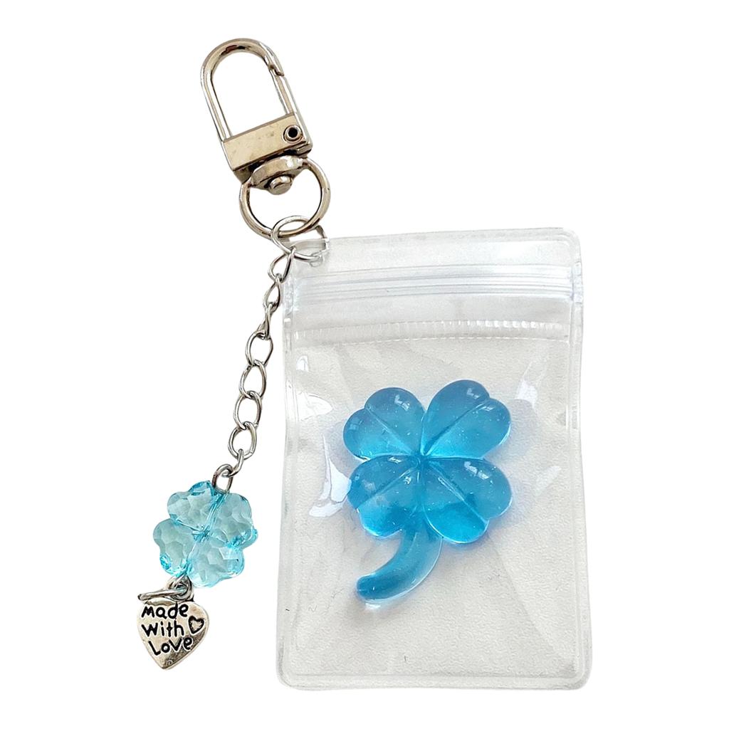 Adorable Four Leaf Clovers Pendant for Bags Or Keys Handmade Keychain Lanyard Phone Strap Stylish Cellphone Decoration