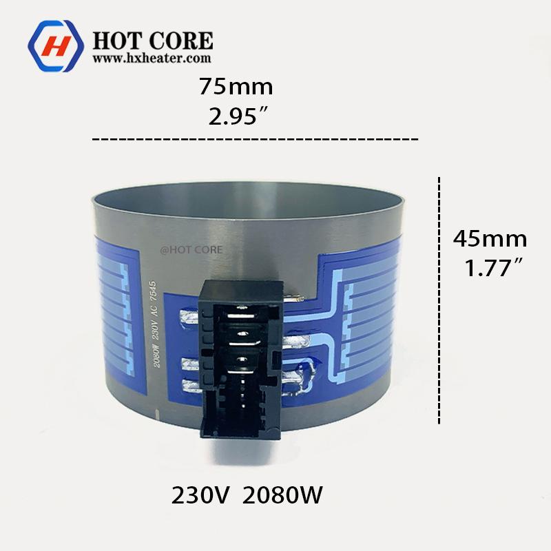 

Thick film heating tube with NTC dishwasher heating pump 2080W 230V 7545