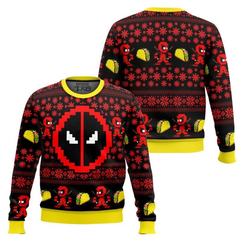 Deadpool Ugly Christmas Sweater All Sizes Unisex T-Shirt XXXXL