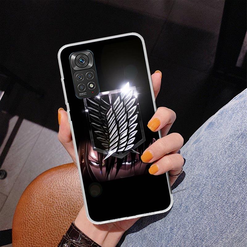 Attack Levi Phone Case For Xiaomi Redmi Note 15 14 13 12S 12 11 Pro Plus 14S 11S 11E 10 10S 11T 5G Personalized Cover Redmi Note