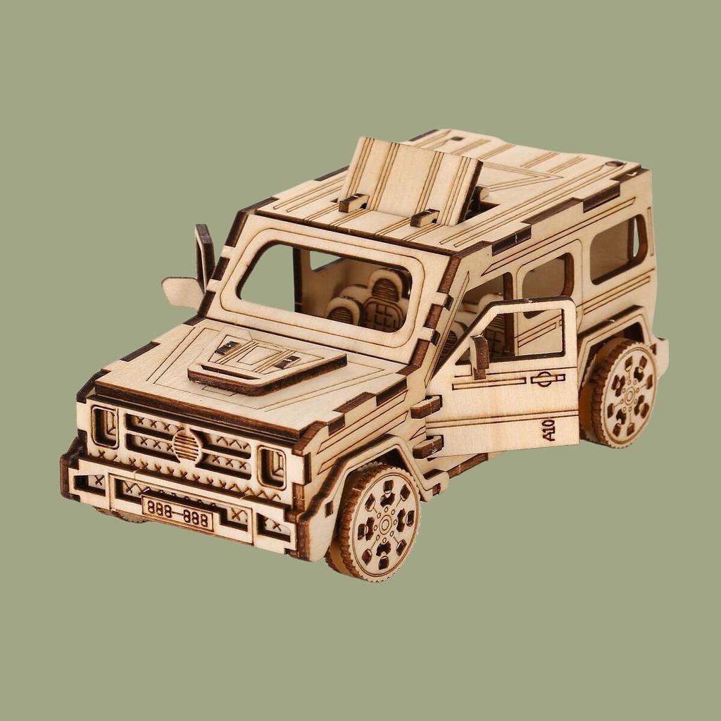 3D puzzle Diy wooden toy off-road vehicle assembly model adult birthday halloween Christmas gift