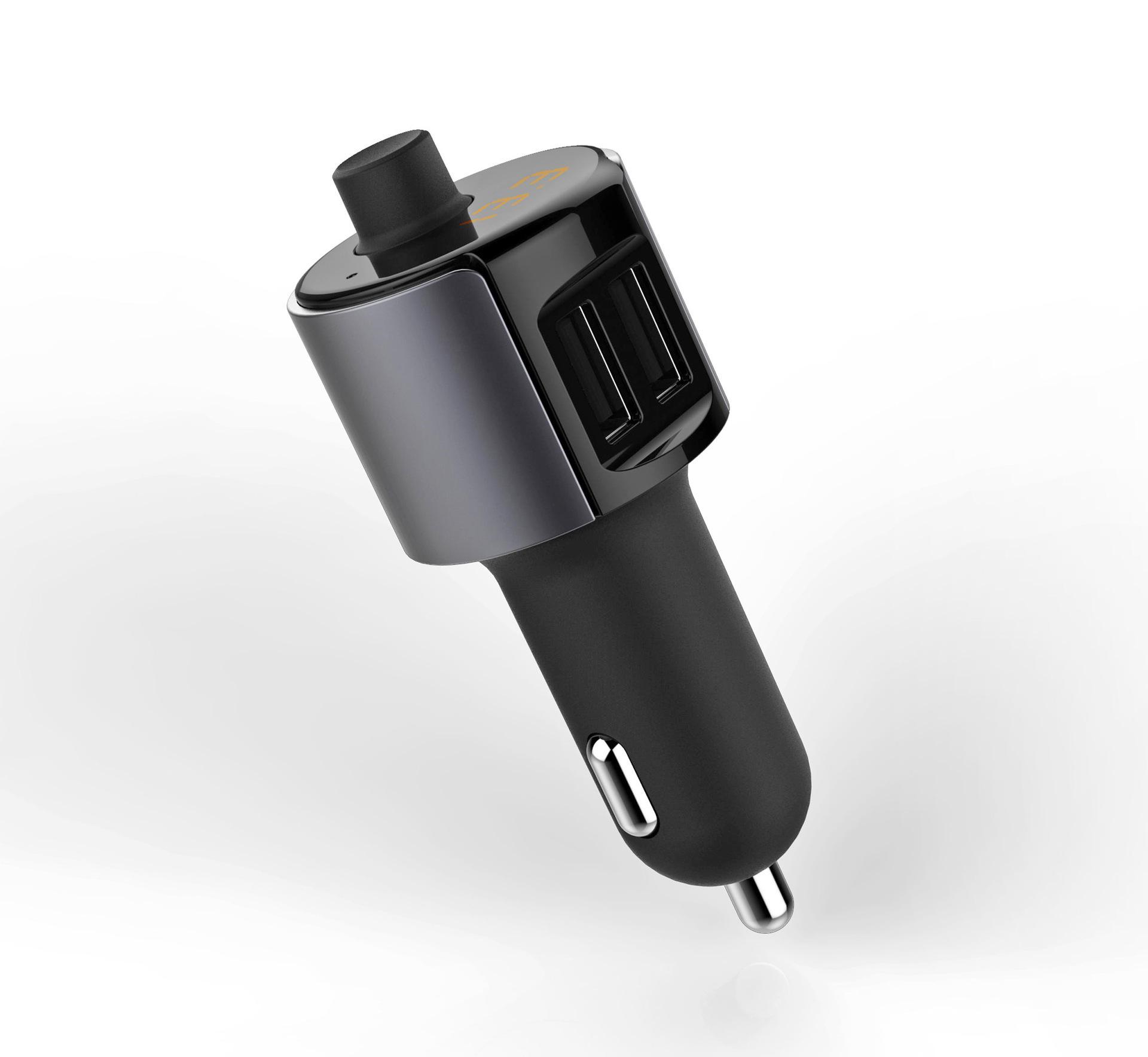 

Автомобильный Bluetooth FM-передатчик с двумя портами USB, FM-модулятором, MP3-плеером, радиопередатчиком, функцией Hand Freecall, определением напряжения 2018 чёрный