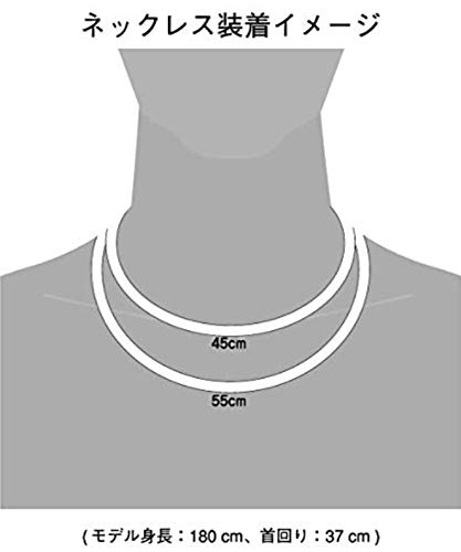 Phiten RAKUWA Magnetic Titanium Necklace S, Yellow, 55cm, TG605654