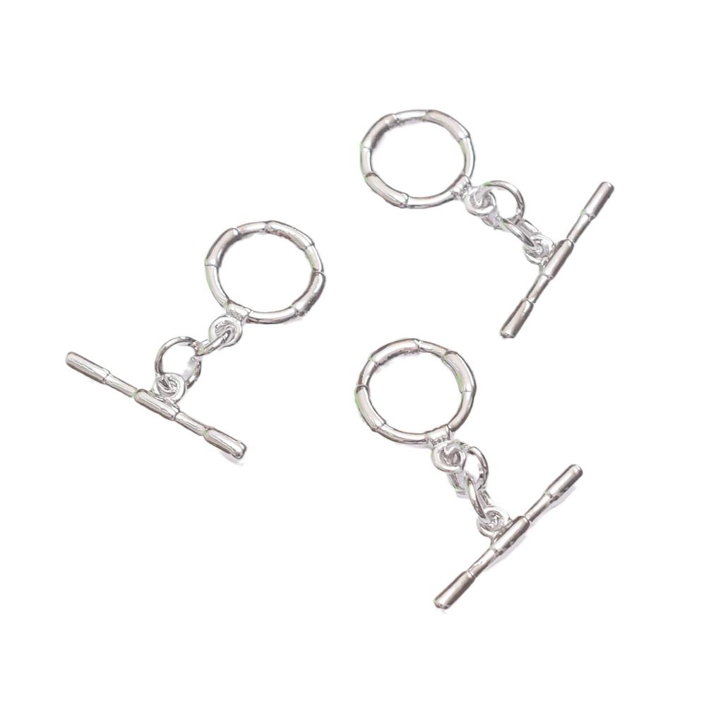 10pcs Non-Fading 24K Vacuum Gold Ot Buckle Bamboo Buckle Head Diy Handmade Bracelet Necklace Connection Ending Buckle Jewelry Buckle