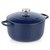 LITINA Enameled Cast Iron Pot with Lid 22 Cm, 3.3 L