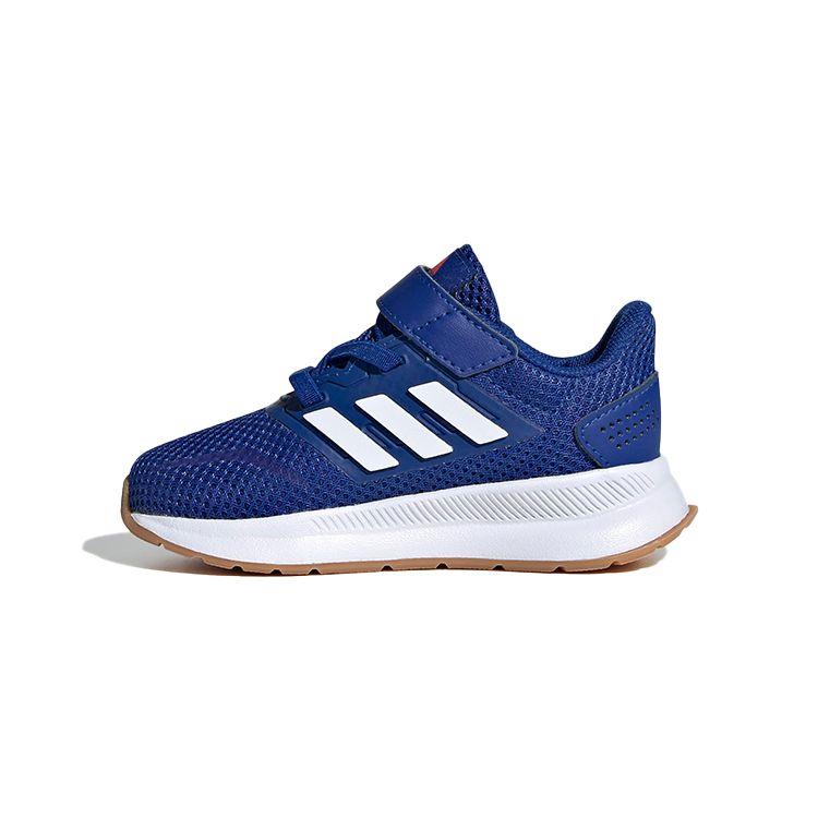 Adidas Neo Runfalcon Breathable Non-Slip Durable Low-Top Walking Shoes Baby Shoes Sky-Blue FW5149