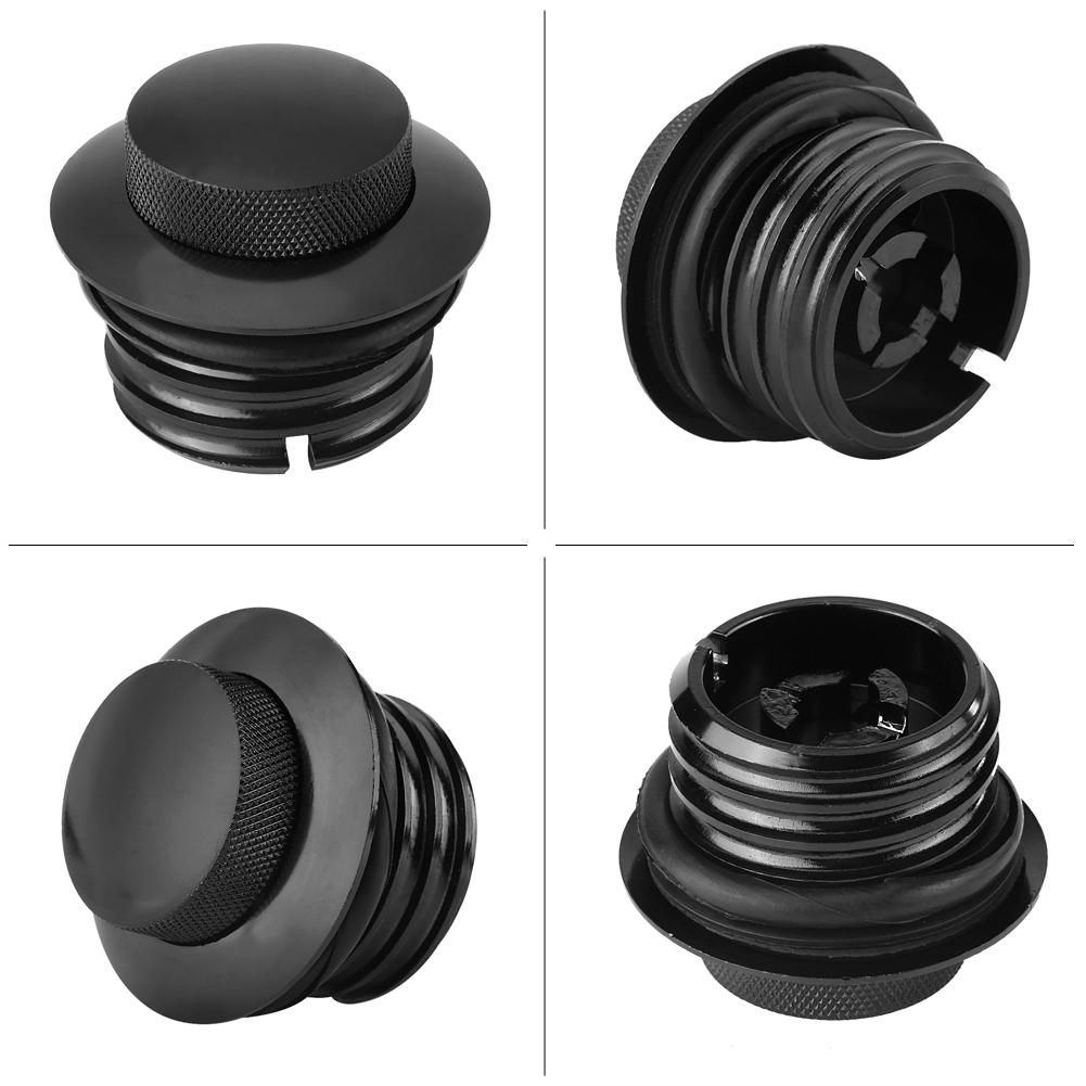 Black Motorcycle Reservoir Fuel Tank Gas Cap for Touring