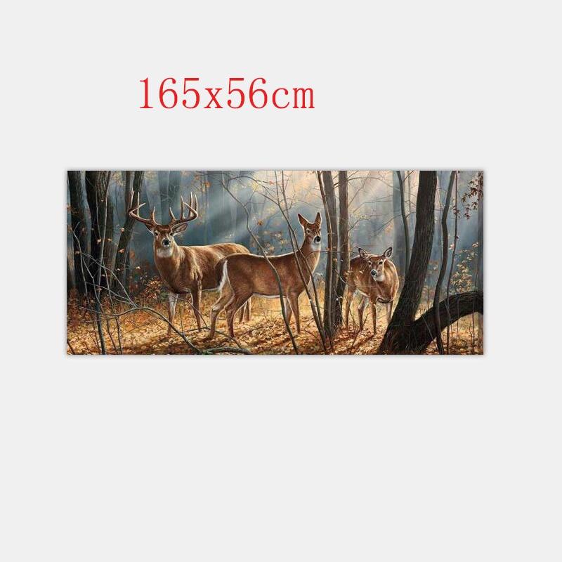 Hochwertiger Hirsch Wildtierszene Heckscheiben Grafikaufkleber für LKW SUV Van Auto