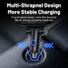 Retractable Car Phone Charger 66W Super Fast Cell Phone Charger PD USB Type C Voltage Detect Car Cigarette Lighter Adapter