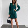 Women's Double-breasted Lace Lace Mid-length Suit Dress