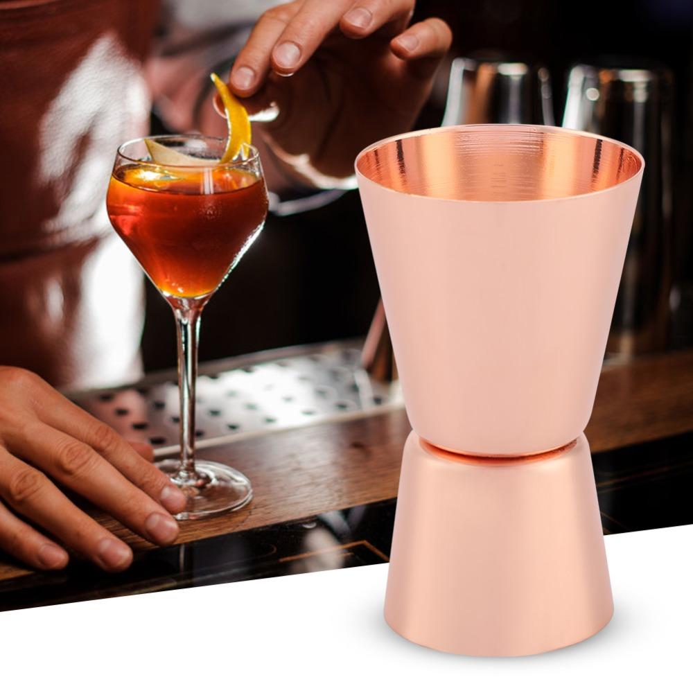 Stainless Steel Double Sided Jigger Double Head Design Liquor Measuring Cup Bar Measuring Cup  Bar