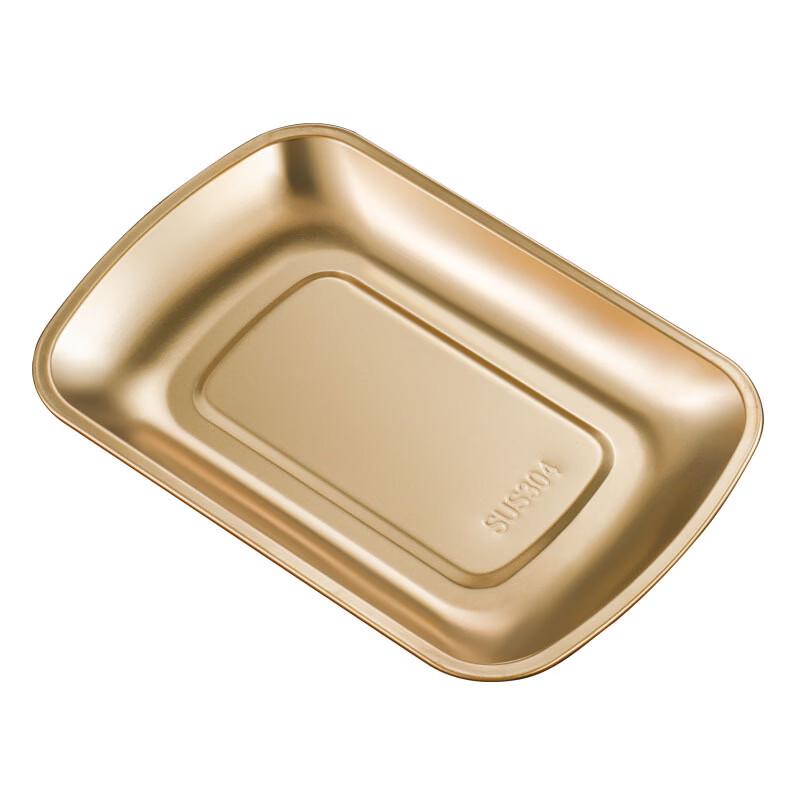 

ZhiShi 304 Stainless Steel Korean Style Rectangular Serving Plate