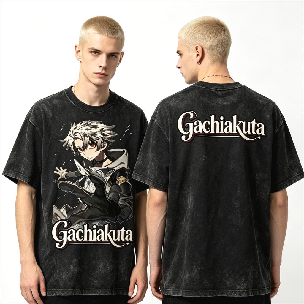 2026 Sommer Heißer Verkauf Japanischer Anime Gachiakuta Vintage Gewaschenes Grafik-T-Shirt Y2K Herren Damen Harajuku Hip Hop Streetwear T-Shirt