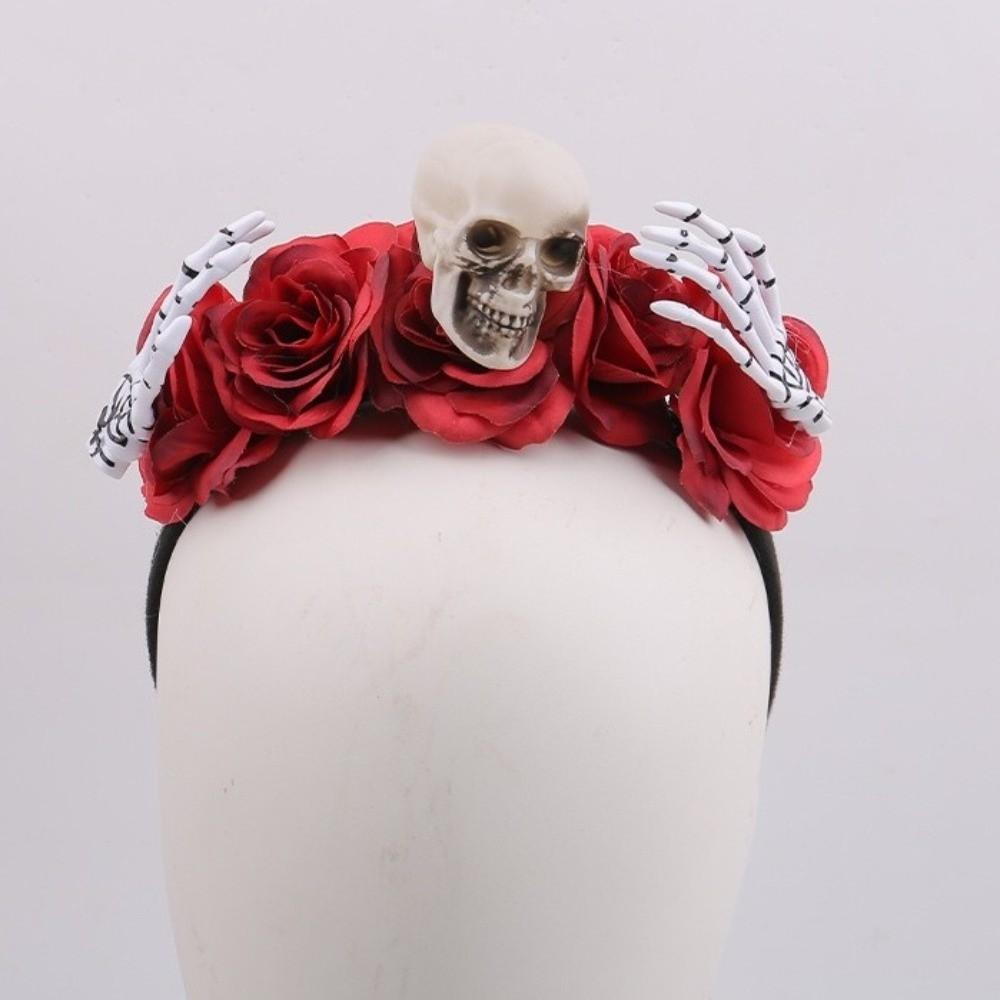 Bat Halloween Headband Skull Halloween Flower Crown Gifts Branch Hair Hoop  Ghost Festival