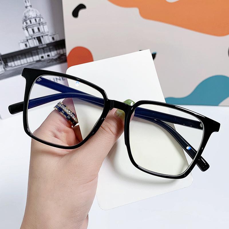 New Unisex Square Glasses for Men Women Pc Frame Glasses Rectangle Plain Glasses Nearsighted Eyewear Glasses -1.0 -2.5 -2.0