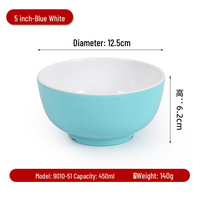 A8 Tempered Melamine Double Color Bowl