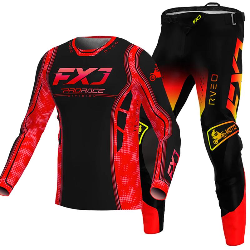 Zestaw motocrossowy dla dzieci 4 5 6 7 8 9 10 11 12 13 lat Młodzież Dziecko Motocykl Chłopiec Dziewczynka Jersey Spodnie Zestawy kombinezon wyścigowy Off-road Enduro MX MTB