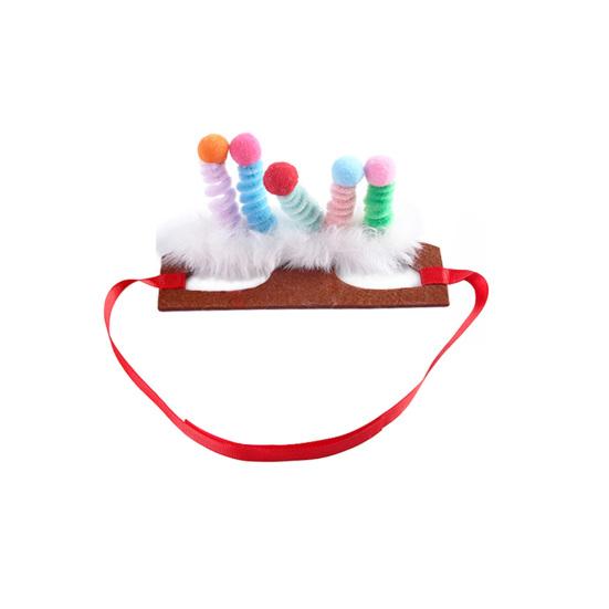 Pet Halloween Hair Accessories for Dogs Cats Furry Twisted Spring Headband Kitten Puppy Cosplay Costume for Halloween Christmas Party Photo Props