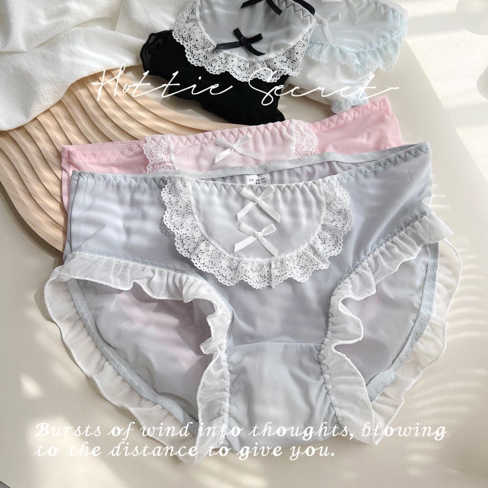 

Трусики-трусы Loli Pure Desire Ice Silk, милые, приятные для кожи, дышащие, женские, студенческие, треугольные XL