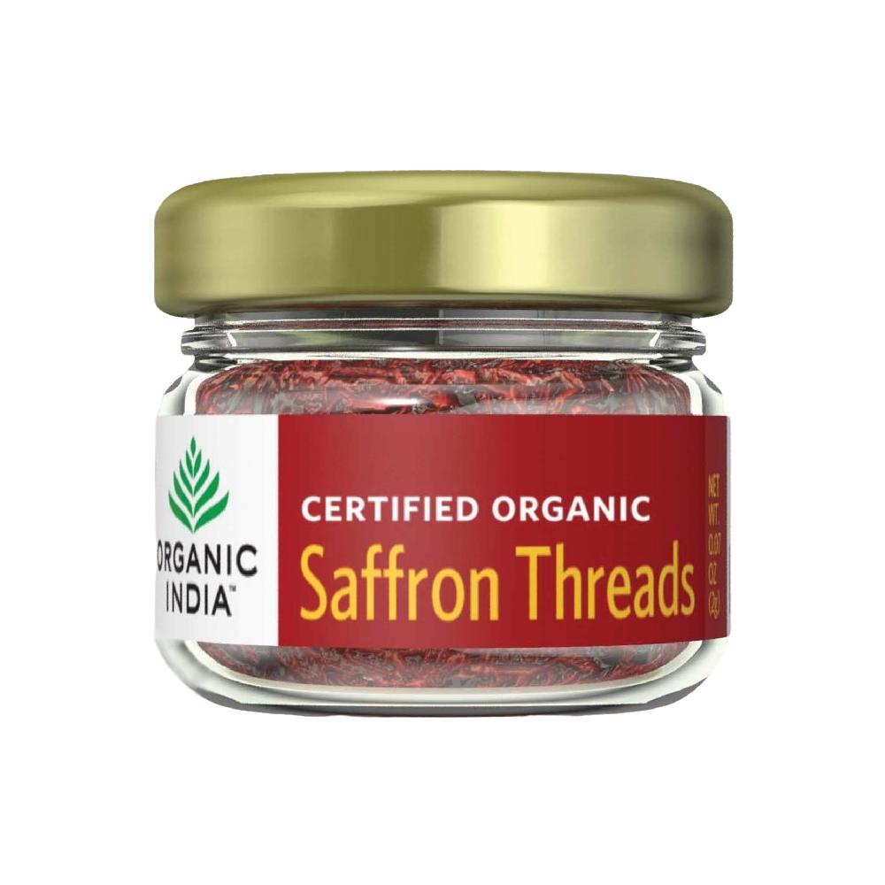 

Шафран (2 г), Saffron Thread Kesar, Organic India