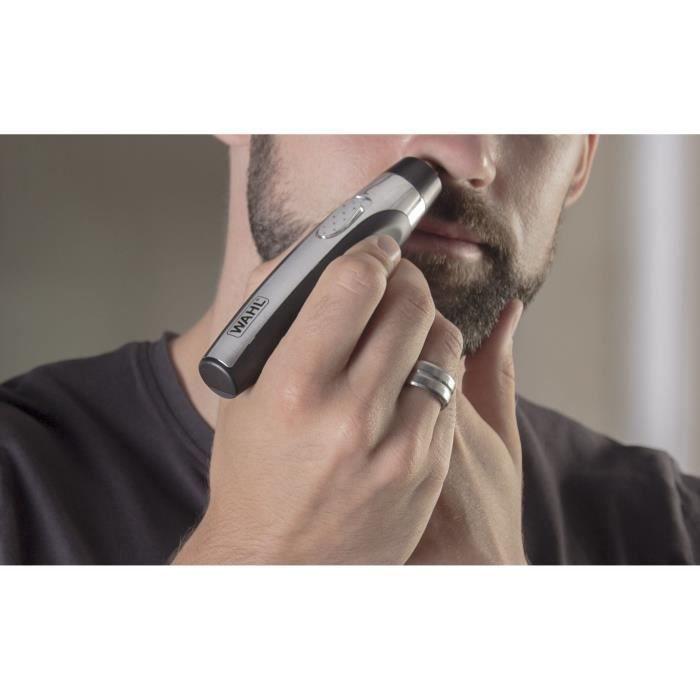 Tondeuse De Précision - WAHL - TRAVEL KIT DELUXE - 4 Hauteurs De Coupe - Noir / Argent