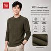Hodo Men's Premium 100% Wool Crewneck Sweater