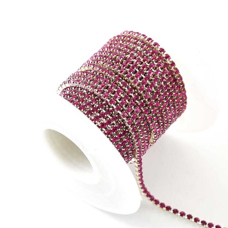 Crystal Rhinestone Chain, Glass Dense Claw Chain, Clothing Accessories Diy Wedding Accessories, Decorative Accessories