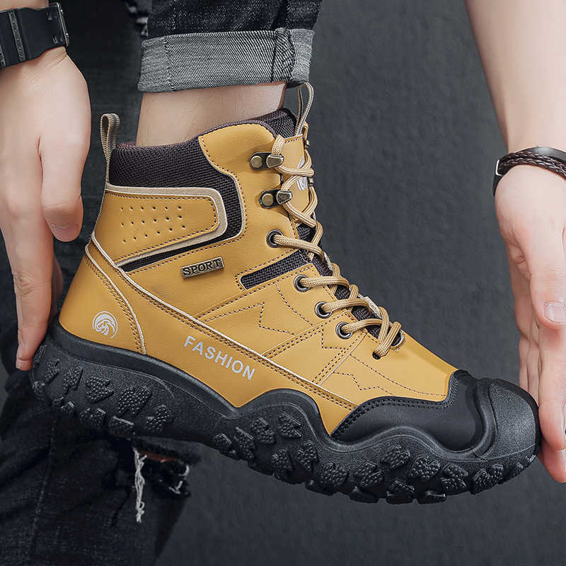 Fashion Flat Sole Spring-autumn Sneakers Boots Men Branded Boots Shoes Shoses For Man Sports Brands Tenix Trend Products Collection