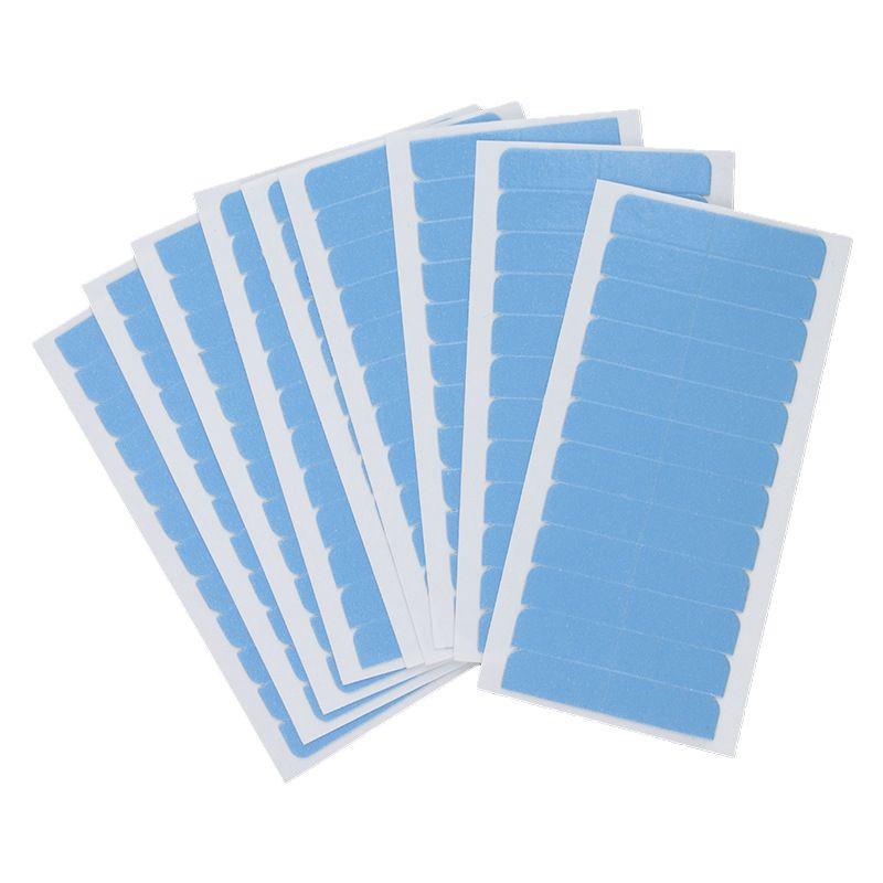Ultra-Thin Bio Scalp Blue & White Hair Extension Tape - Sweatproof Double-Sided Wig Adhesive Patches