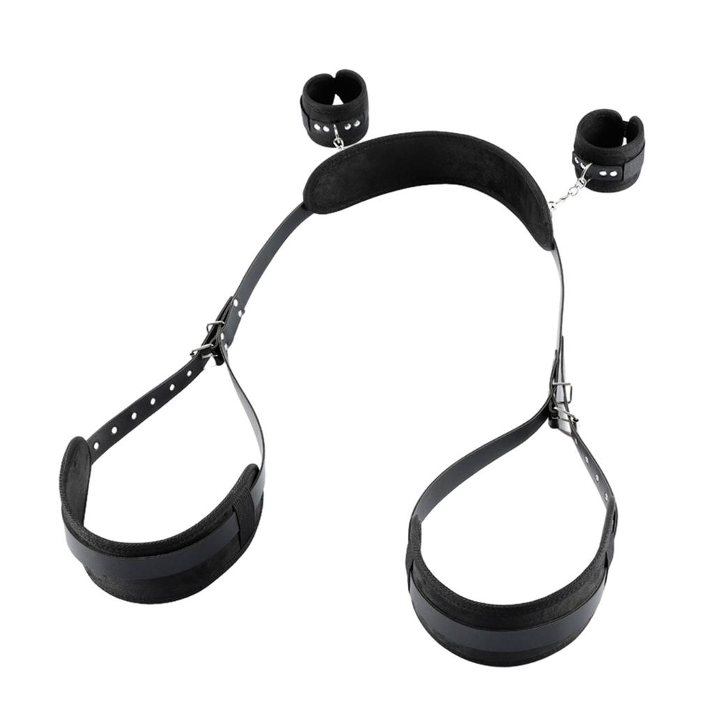 Sex Toys Bondage Legs Restraints BDSM Adjustable Thigh Sling & Hand Cuffs Bondage Gear Restraints Kits Sex SM Straps