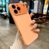 Applicable to Apple 17promax large window fragrance mobile phone case iPhone16 solid color silicone 15 matte protective case