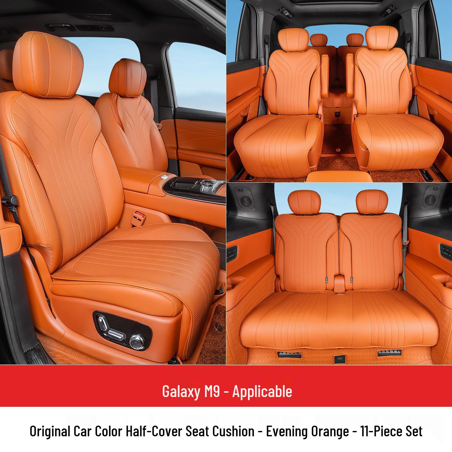 

Galaxy M9 Perforated Breathable Semi-Enclosed Seat Cover for All Seasons 1