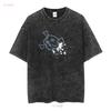 Vintage Combichrist Band Y2K T-Shirt Industrielle Musik Totenkopf gekreuzte Knochen Logo lange oder kurze Ärmel vintage gewaschen dehnbar weich