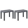 Garden Bench - vidaXL - Anthracite - Plastic - 60x38.5x45 Cm - Weather-resistant