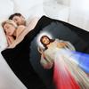 Divine Mercy Throw Blanket Decoratives Soft Plush Plaid warm winter Sleeping Bag Blankets