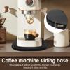 Wood Kitchen Appliance Slider Mat with Wheel and Rubber Feet Coffee Machine Tray Versatile Mixer Accessory for Home Kitchen