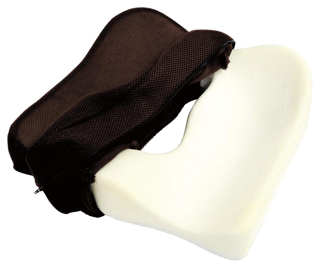 TRADE ONE Chair Ergo Memory Pelvic Desk 20512 Pad, Cushion, Cushion, Foam, Chair, Orthodontics, Work, Office, Cushion, Brown,