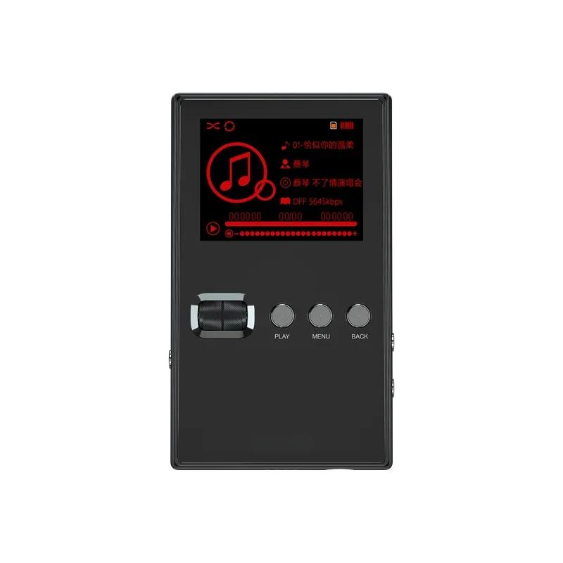 Přenosný HIFI hudební přehrávač DSD256 24BIT 192KHz Bezztrátové dekódování Hudební Walkman MP3 128G Rozšíření paměti Přehrávání s dekódováním CUE