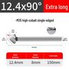 Cobalt Titanium-Plated Chamfering Drill for Stainless Steel - Single/Triple-Edge Countersink & Deburring Tool.