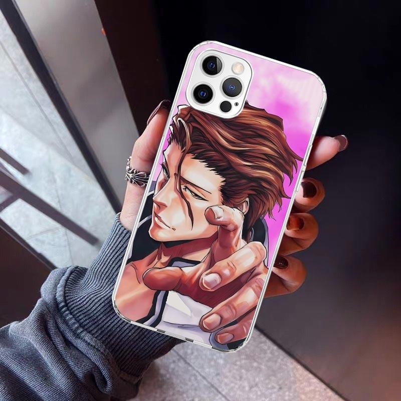 Aizen Sousuke Bleach Phone Case For iPhone 17 Air 16 15 Pro Max 14 Plus 13 Mini 12 11 Cover 7 8 SE Silicone Shell Print Fundas 1