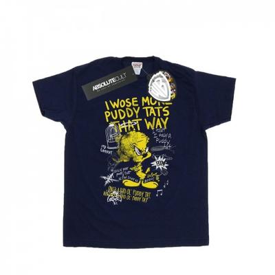 Womens/Ladies Tweety Pie More Puddy Tats Cotton Boyfriend T-Shirt