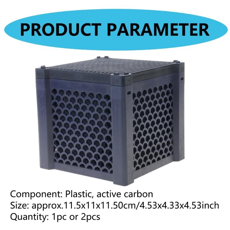 High Efficiency Active Carbon Filter Box For Aquarium Water Purification And Yellowing Prevention