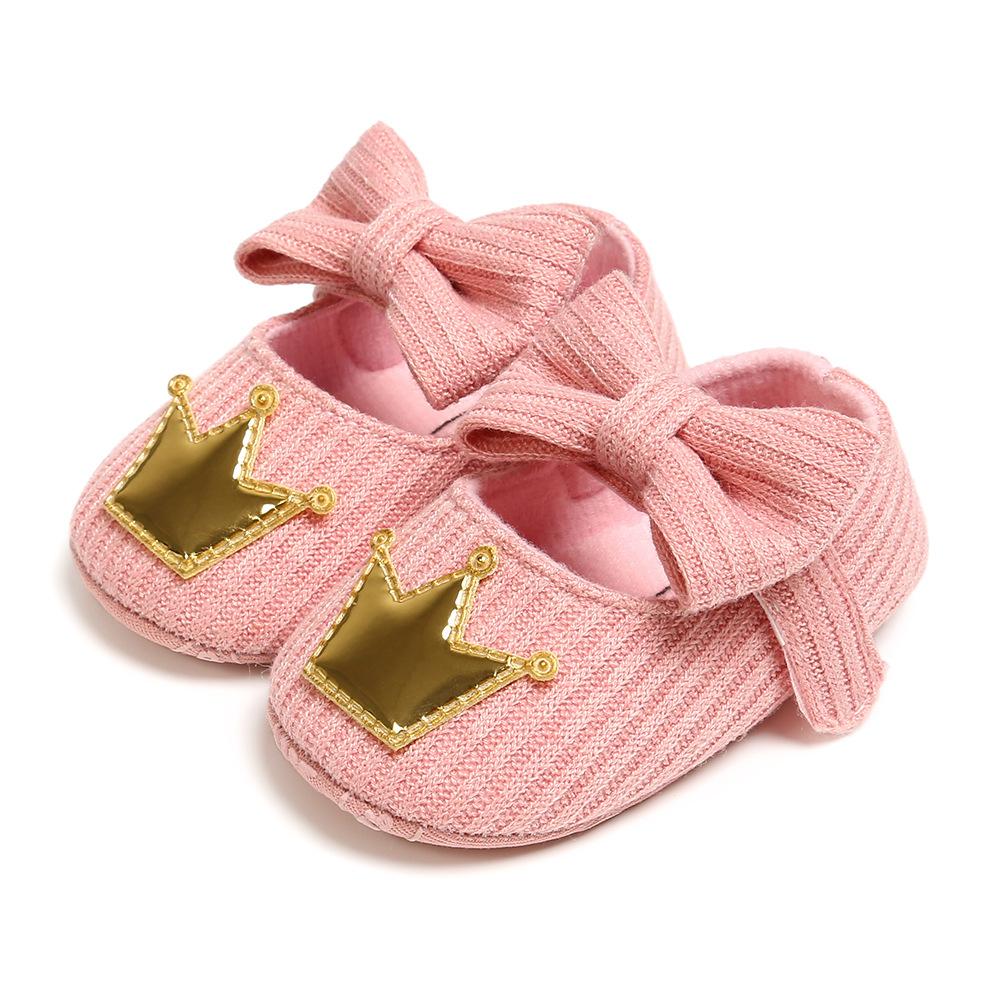 

MYGGPP Шерстяные детские туфельки принцессы, детская обувь, обувь на мягкой подошве, обувь для малышей, модели весна-осень 13cm розовый