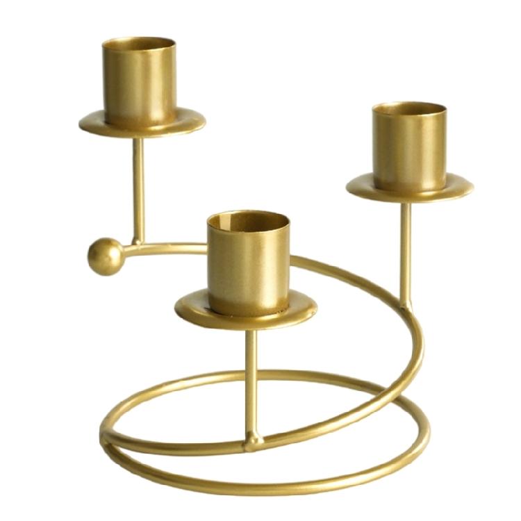 3 Head Nordic Metal Candle Holder Candlestick Stand HandMade Candle Holder Chamberstick Holder Candlelight