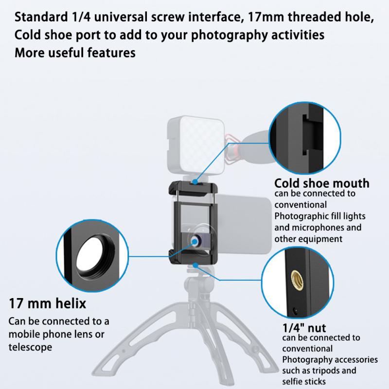 Apl-f001 Professional Universal Mobile Phone Cage Lens Clip For Mobile Phone Positioning Videos