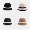 Temperament Knitted Bucket Hat Breathable Woven Fisherman Hat Elegant Sunshade Basin Cap  Summer