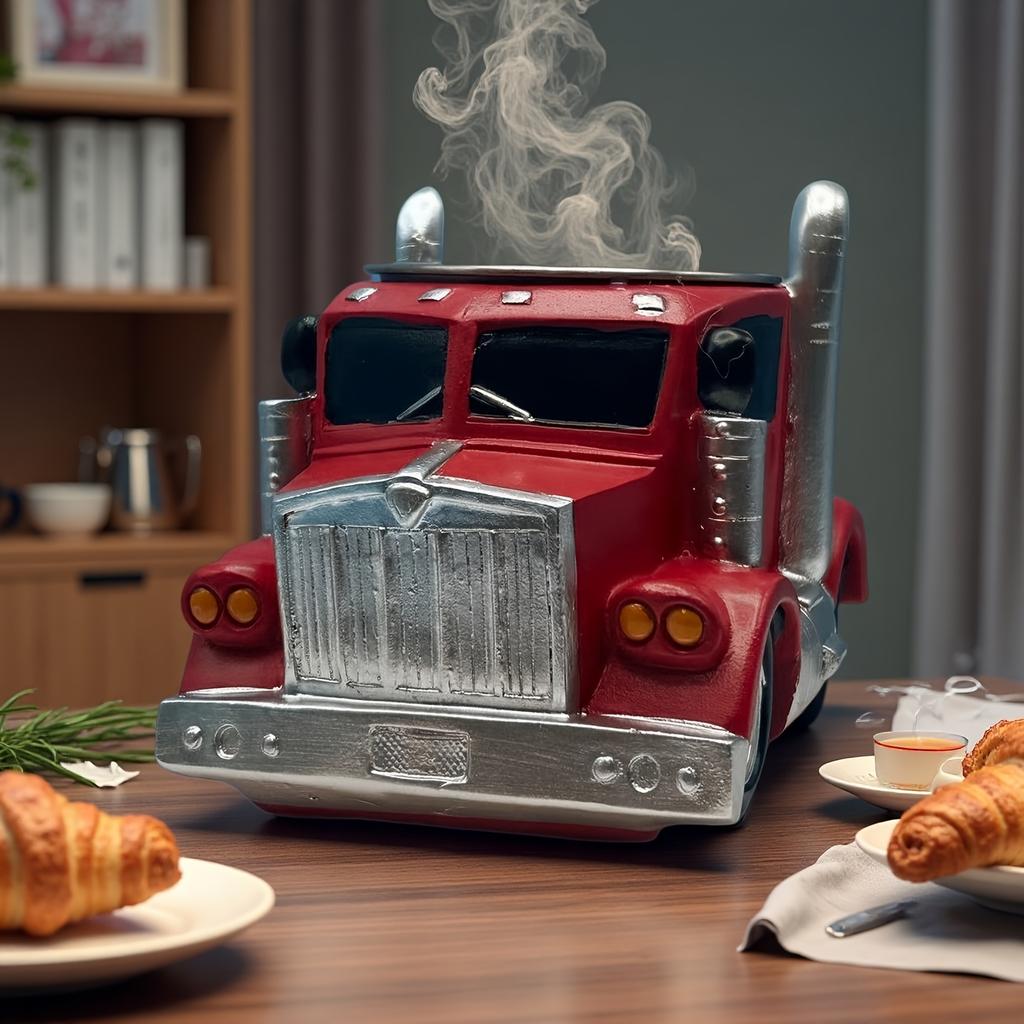 Halloween-2025-Latest Hot-selling Fun Truck Coffee Cup Handmade Durable Semi-trailer Shape Suitable for Men And Women Truck Driver Gifts