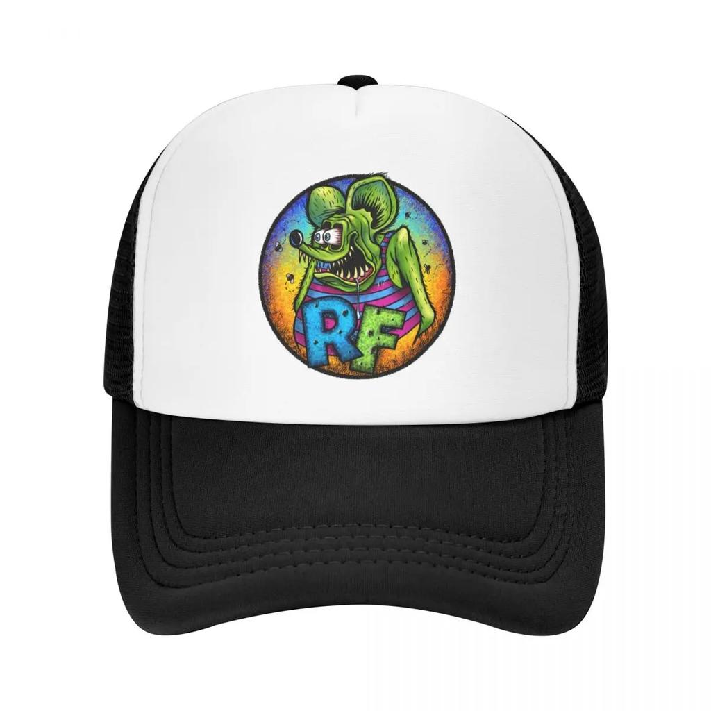 Personalisierte Anime Cartoon Rat Fink Trucker Cap Damen Unisex Verstellbare Unisex Baseballkappe Frühling Papa Hut